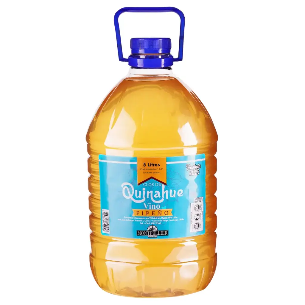 PACK 4 UNIDADES PIPEÑO 5000cc 11.5° Clos de Quinahue