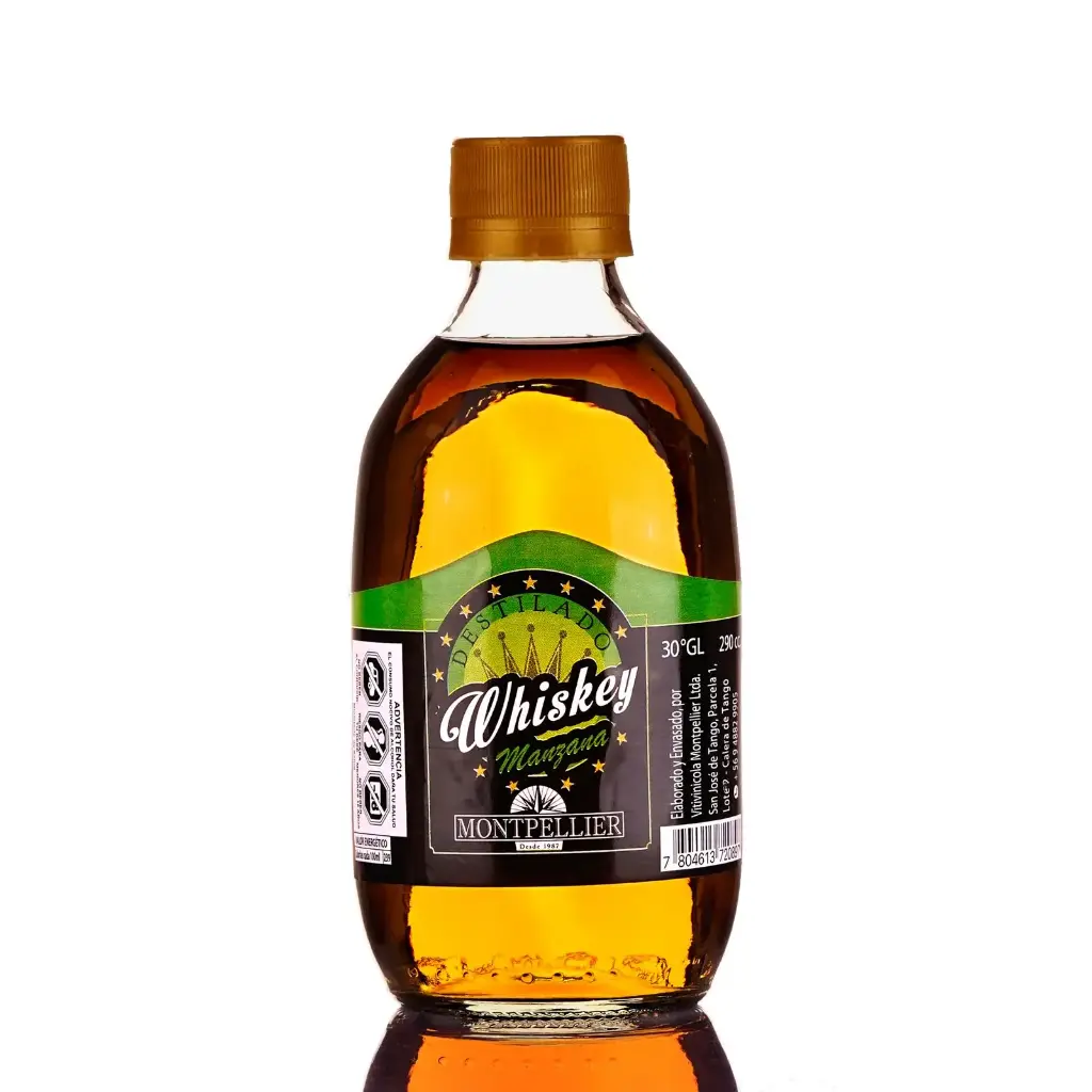 PACK 24 UNIDADES WHISKEY MANZANA 290cc 30° Montpellier